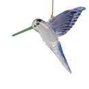 Feeding Hummingbird - Midsummer Blue - Egyptian Glass Ornament - Christmas >> Ornaments >> Egyptian Glass - by Egyptian Museu