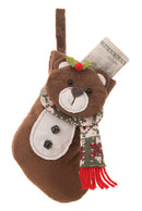Mini Stocking Gift Card Holder - Bear