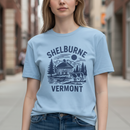 Shelburne Vermont Graphic Tee – Carolina Blue - - T-Shirts - by Country Christmas loft