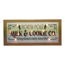North Pole Milk & Cookie Co. Lighted Sign
