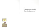 Dog Doing Business On The Lawn - Birthday Card