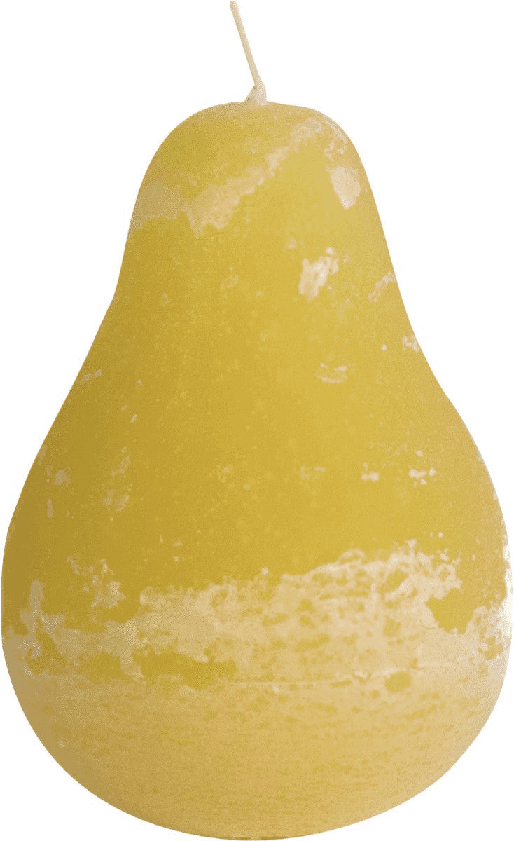 Timber Pear Candle (3" x 4" ) - Bamboo Yellow - The Country Christmas Loft