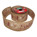 2.5" x 3 Yard Christmas Ribbon - Let it Snow