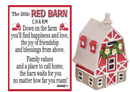 The Little Red Barn Charm - A Heartwarming Symbol of Home and Belonging - Gift Shoppe >> Jewelry >> Charms and Worry Stones -