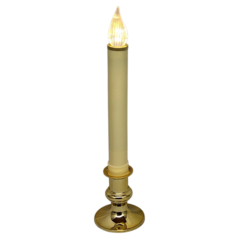 Newport LED Window Candle - Dixie - Brass