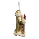 Holiday Diamonds Standing Santa with Staff - Christmas >> Ornaments >> Santa Claus - by Kurt Adler - view 2
