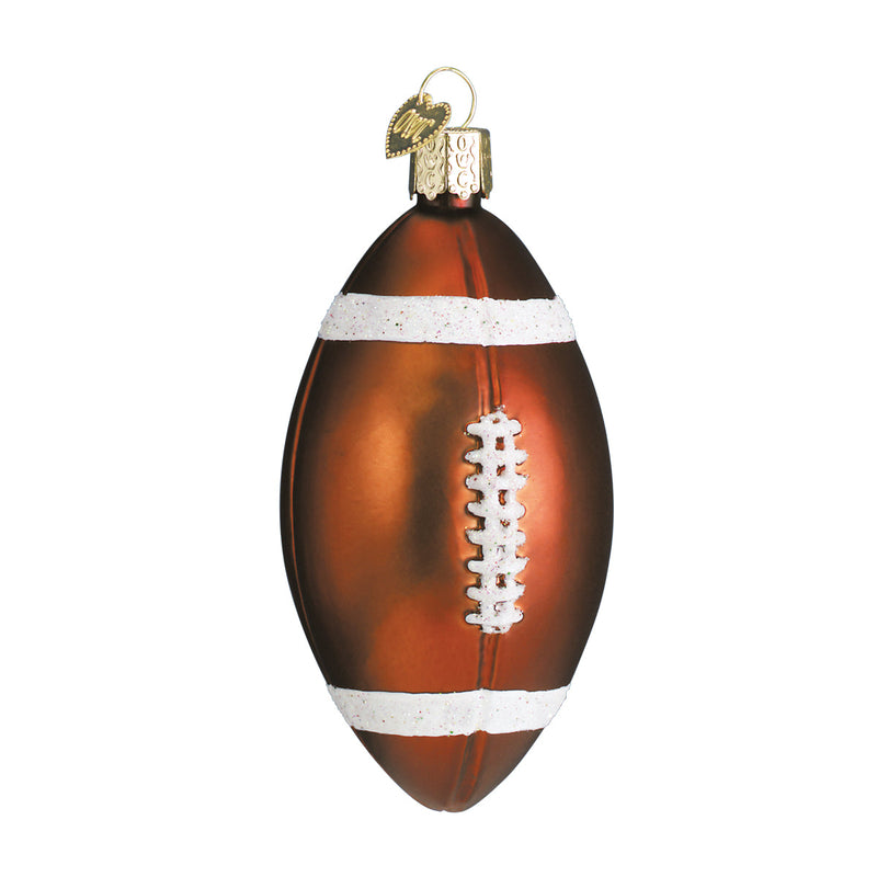 Football Glass Ornament - The Country Christmas Loft