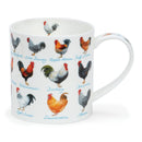 On The Farm - Chickens - Fine Bone China Mug Ornkey Style By Dunoon