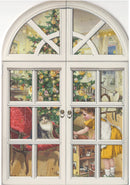 Advent Greeting Card – Vintage Christmas Door Scene - Christmas >> Advent - by Coppenrath