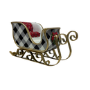 Black and White  Holiday Sleigh - Medium