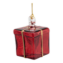 Blown Glass Present Ornament - Red - Christmas >> Ornaments >> Egyptian Glass - by Egyptian Museum