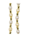 9 Foot Ivory and Gold Beaded Garland