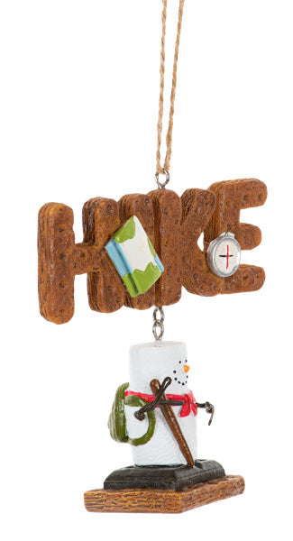 S'mores Outdoor Ornament - Hiking
