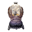 Spooky Spinning Waterglobe held by Skeleton Hands