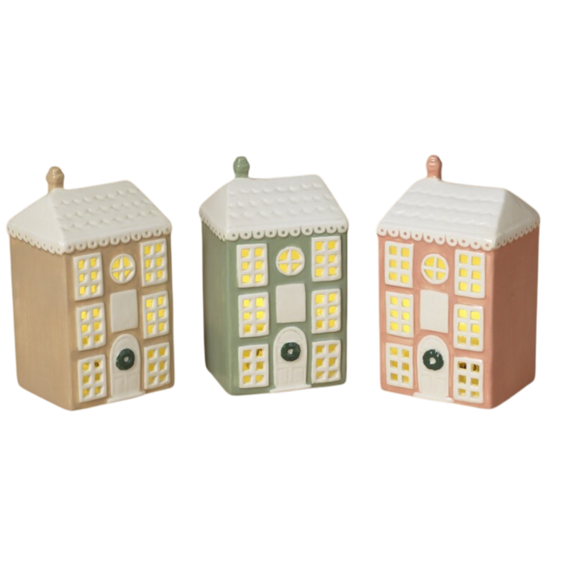 Ceramic Light-Up House -