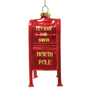 Letters For Santa Mailbox Glass Christmas Ornament - Christmas >> Ornaments >> Glass - by OrnamentallyYou