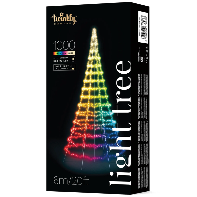 Twinkly 1000-Light RGB LED Light Pole Tree (Generation II) - The Country Christmas Loft