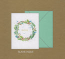 Petite Greetings Card Set (Noel Botanical Wreath)