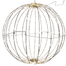 24 Inch Electric Foldable Metal Sphere With 220 Warm White Micro Led Lights - Christmas >> Lighting - by Gerson