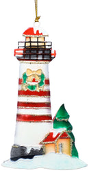 Tin Lighthouse Ornament - - The Country Christmas Loft