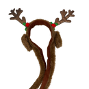 Holiday Antler Headband with Jumping Ears