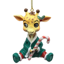 Festive Jungle Giraffe Pajama Ornament - Animals - by Kurt Adler