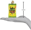 Sour Patch Kids Bag  Glass Ornament