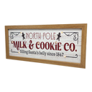 North Pole Milk & Cookie Co. Lighted Sign