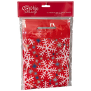 Resealable Treat Bags – Winter Snowflakes Design with Zipper (Set of 12)