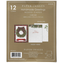 Handmade Greetings Boxed Cards - Joy Wreath