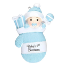 Baby Boy In Mitten - Ornament