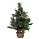Pre-lit Cashmere Pine Tree - 18 Inch