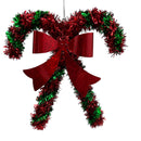 Red and Green Mini Candy Cane Tinsel Ornament