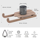 Wooden Runner Sled Tree Stand - Natural