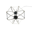 Warm White LED Foldable Metal Sphere - 8 Inch