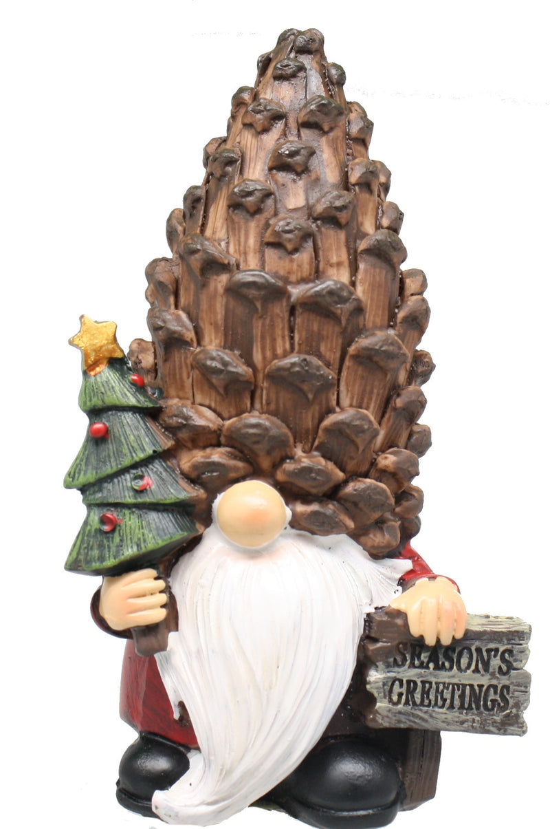 Resin Holiday Gnome Figurine - - The Country Christmas Loft