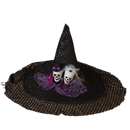 Fabric Halloween Witches Hat - Skulls