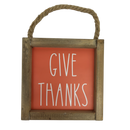 Give Thanks  Wall Decor - Holidays >> Thanksgiving and Harvest - by Gerson