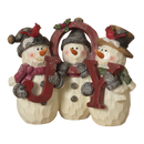 Snowman Trio holding JOY - Christmas >> Figurines - by Gerson
