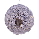 Lighted USB Gold and Silver Glass Ball Ornament - Dark Gold