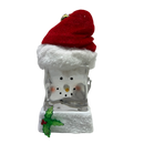Lighted Snowman Cube with Santa Hat Ornament - Christmas >> Novelty - by Roman