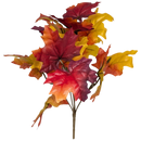Autumn Maple Leaf Bush - 11 Inch - Home & Living >> Artificial Flowers - by Gerson