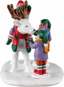 Reindeer Snowman Figurine - Christmas >> Villages >> Accessories - by Lemax - view 3