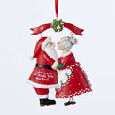 Mr & Mrs Santa Under Mistletoe - The Country Christmas Loft
