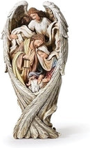 Holy Family Wrapped in Angel Wings - Christmas >> Nativity - by Joseph Studio