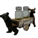 Bear And Moose Salt and Pepper Shaker Holder