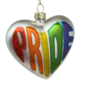 Blown Glass Pride Heart Orn - Glass - by Gallerie II