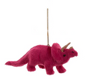 Fuzzy Colorful Dinosaur Ornament - - Christmas >> Ornaments >> Animals - by Kurt Adler - view 6