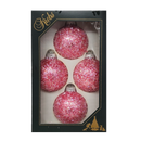 Krebs Value Glass Ball 4 pack - Sugar Ice on Pink