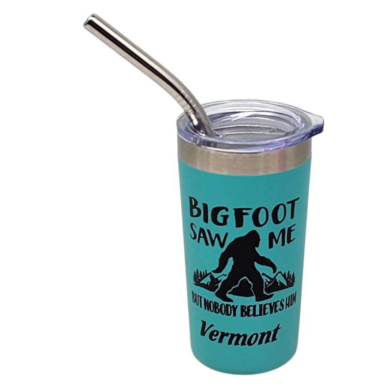 Vermont Bigfoot Stainless Steel 2oz Shooter  - Aqua